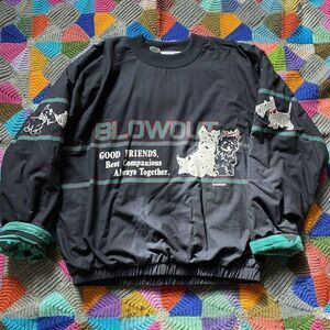 Scottish Terrier Vintage Heavyweight Reversible Sweatshirt Puff Print Glitter L?